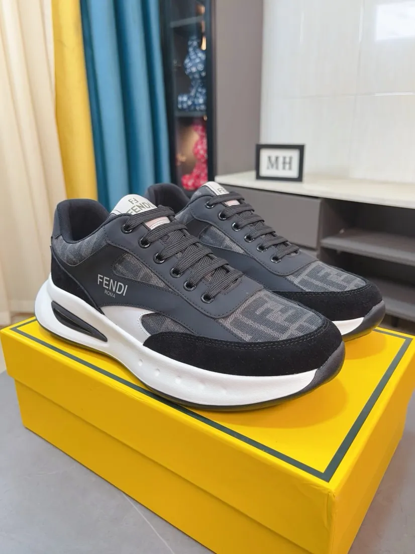 Men's men's shoes💰440🌹🌹[FENDI] Best-selling official website world premiere🔝Men's high-end brand of high-end shoes official website latest series: uppers are made of imported cowhide with specially designed fabrics➕mesh breathable lining. Make walking more convenient and comfortable! Compared with the official quality, Midea’s 1:1 replica. Create a fashionable personality to set off your uniqueness! A must-have for trendy men! Classic style. Men's sizes: 38-44.
